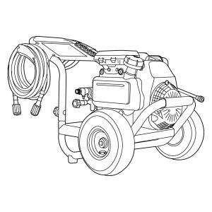 MegaShot 3300 PSI Pressure Washer with 2.4 GPM Flow Rate