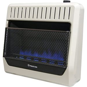Dual fuel vent free wall heater