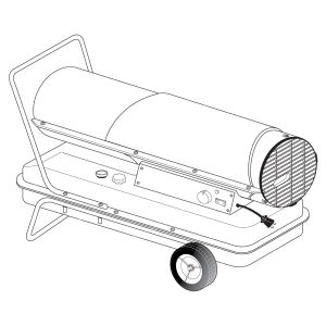 Kerosene forced air heater 120k btu