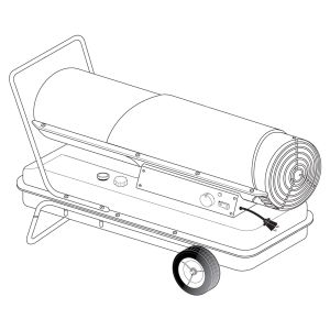 Kerosene forced air heater 210k btu