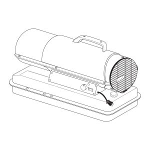 Kerosene forced air heater 65k btu