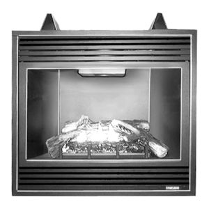 Vented gas fireplace