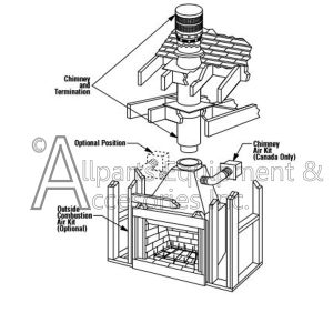 tm-4500 superior 45" wood burning fireplace