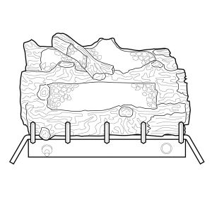VFGL-18MS Unvented Gas Log Room Heater