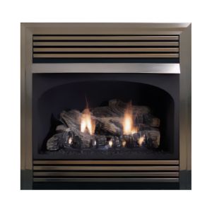 White Mountain Hearth Ventless Gas Fireplace with Thermostat-Controlled Blower