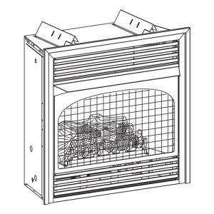 VFHD-36 series 36,000 BTU Unvented Gas Fireplace