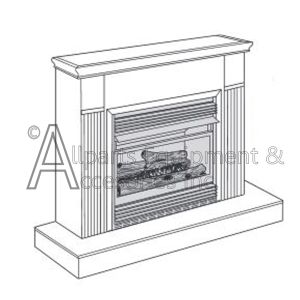 vmh26prb desa vent-free compact propane fireplace
