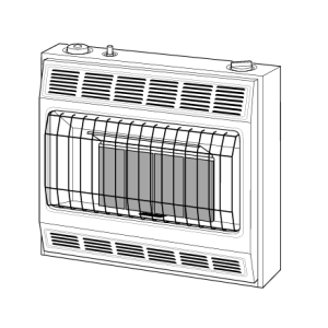 VANGUARD INFRARED GAS WALL HEATER