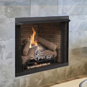 Heat-circulating vent-free firebox