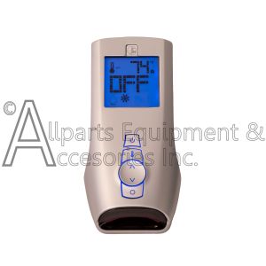 The W660-0071 remote, with the screen showing the on/off operation and heating temperature.