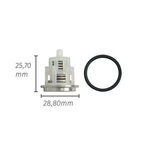 The measurements of the valve included in the ZX.1909 kit.