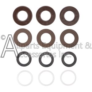 The ZX.0896 seal packing kit's seals, O-ring, and packing.