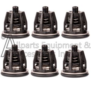 Set of 6 black  ZX.1600 pump valves