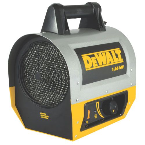 Forced Air Electric Construction Heater, 1.65 kW