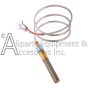 The 0.240.002 Honeywell thermopile and its 24-inch braided lead wires.