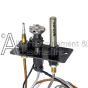 A close-up view of the 1001-P714SI natural gas pilot, showing the thermocouple, thermopile, and flame hood.