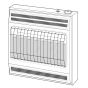 Front view of Comfort Glow Gas Wall Heater