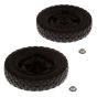 WHEEL KIT, 2 WHEELS 8 X 1.75 PLASTIC