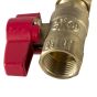 GAS LINE FLEX 18" W/SHUT OFF