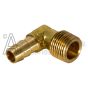 BARB HOSE ELBOW MALE BRASS 3/8HSX3/8NPTM