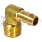 BARB HOSE ELBOW MALE BRASS 3/8HSX3/8NPTM