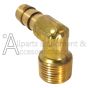 BARB HOSE ELBOW MALE BRASS 3/8HSX3/8NPTM