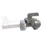CARBURETOR WITH BLACK PLASTIC LEVER AND NEW FUEL VALVE