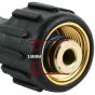 The 14 mm fittings on the 30192 pressure washer hose.