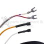 Wire connections on 20308977 Pilot Assembly for Thermopile, Igniter, and Flame Sensor.