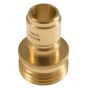 Garden Hose Coupler Quick Connect Fitting Brass 3/4 MGH