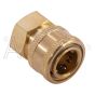 Isometric view of 24.0069 brass quick connect fitting