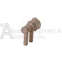 Portable heater nozzle with barb fittings