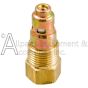 CHECK VALVE BRASS 1/2 MALE X 3/8 FEMALE WO PORT 1238E