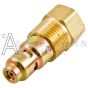 CHECK VALVE BRASS 1/2 MALE X 3/8 FEMALE WO PORT 1238E