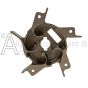 Forced air heater burner head