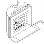 36'' Wood burning fireplace