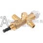 Forced air heater gas valve