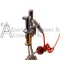 The 446-513A liquid propane pilot assembly's ignitor, thermocouple, and fuel line.