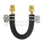 45866 hose assembly, 5.5" x 1/4" front view