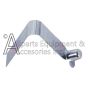 v-shaped steel retainer that holds the top and bottom handle of a pressure washer together