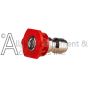 Red pressure washer spray nozzle