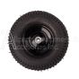 Black OEM pressure washer wheel with steel rim