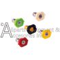 Nozzle kit with varying degree ranges for pressure washer trigger gun