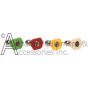 Four piece pressure washer nozzle kit