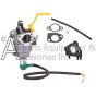 The 7111100 carburetor, along with the full installation kit and hardware.