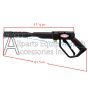 The 7112774SIM spray gun's measurements.