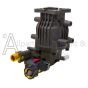 The DeWalt 5140246-60 PessureReady pump. The preinstalled flow sensor is visible near the bottom of the image.