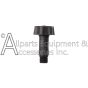 Black plastic pressure washer water inlet