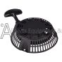 Matte black recoil starter for a pressure washer engine