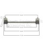 80037 Wall bracket measurments